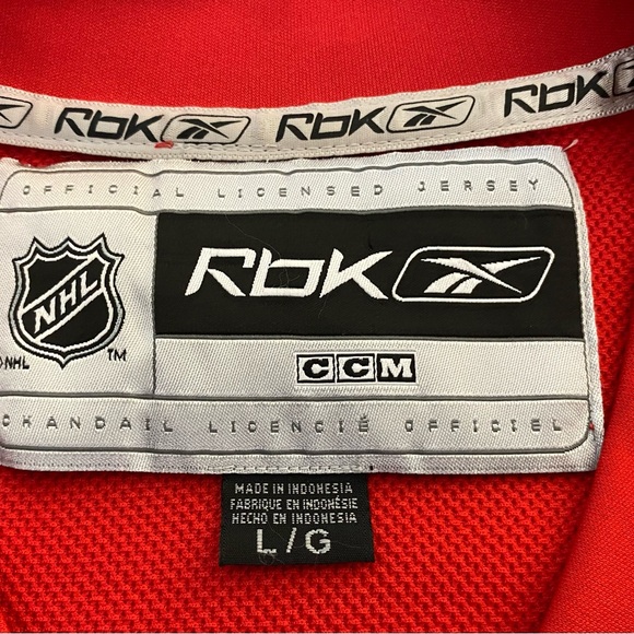 RBK NHL Detroit Red Wings #40 Henrik Zetterberg jersey - Size L - Picture 7 of 8